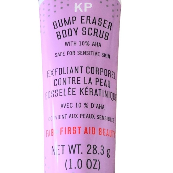 NWT FIRST AID BEAUTY KP Bump Eraser Body Scrub with 10% AHA Trial Size 1 oz. - Picture 2 of 5